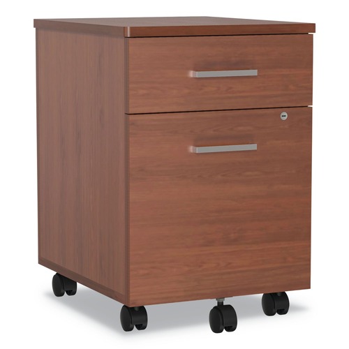 Office Carts & Stands | Linea Italia LITTR752CH Trento Line 16.5 in. x 19.75 in. x 23.63 in. Mobile Pedestal File - Cherry image number 0