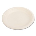 Bowls and Plates | Boardwalk BWKPLATEWF6NPFA 6 in. Bagasse PFAS-Free Dinnerware Plate - Tan (1000/Carton) image number 1