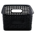 Boxes & Bins | Advantus 40326 9.88 in. x 7.38 in. x 4 in. Weave Bins - Black (3/Pack) image number 0