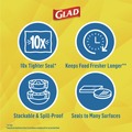 Food Wraps | Glad 70441 70 sq. ft. Foot Roll Press'n Seal Food Plastic Wrap (12/Carton) image number 7