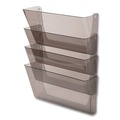 Desktop Organizers | Deflecto 73402 DocuPocket 13 in. x 4 in. 4 Sections Letter Size Stackable Four-Pocket Wall File - Smoke image number 0