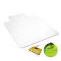 Office Chair Mats | Deflecto CM21112 EconoMat 36 in. x 48 in. Lipped Flat Packed All Day Use Chair Mat for Hard Floors - Clear image number 3