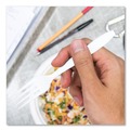 Cutlery | SOLO HSWFX-0007 Impress Heavyweight Full-Length Polystyrene Cutlery Fork - White (100/Box) image number 2