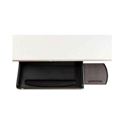 Desktop Organizers | 3M KD45 23 in. x 14 in. Under Desk Keyboard Drawer - Black image number 0