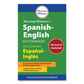Merriam Webster MER298-7 928 Pages Paperback Spanish-English Dictionary