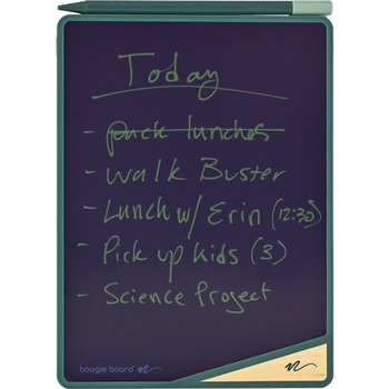Boogie Board VB0560001 VersaBoard 5.38 in. x 7.5 in. LCD Touchscreen Reusable Writing Tablet - Mineral Green/Black