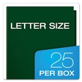 File Folders | Oxford 51717 100-Sheet Capacity 11 in. x 8.5 in. High Gloss Laminated Paperboard Folder - Green (25/Box) image number 1
