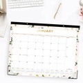 Bulletin Boards | Blue Sky BLS138198 22 in. x 17 in. 12-Month (Jan-Dec 2026) Day Designer Coming Up Roses Monthly Desk Pad Calendar - Cream/Blush Sheets image number 3