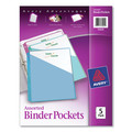 Sheet Protectors | Avery 75254 9.25 in. x 11 in. 3-Hole Punched Binder Pockets - Assorted Colors (5/Pack) image number 0