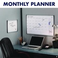 Bulletin Boards | Quartet ARCCP3018 30 in. x 18 in. ARC Frame Cubicle Monthly Planning/Scheduling Calendar Board - White Magnetic Surface/Satin Aluminum Frame image number 4