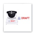 Stamps & Stamp Supplies | ACCUSTAMP2 035542 1.63 in. x 0.5 in. DRAFT Pre-Inked Shutter Stamp - Red/Blue image number 1