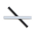 Labels | C-Line 87805 6 in. x 0.5 in. Side Load Clear Magnetic Label Holders (10/Pack) image number 1