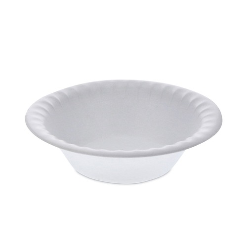 Food Service | Pactiv Corp. YTH100120000 Placesetter 6 in. dia 12 oz Satin Non-Laminated Foam Dinnerware, Bowl - White (1,000/Carton) image number 0