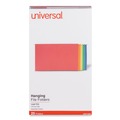 File Folders | Universal UNV14221EE 1/5-Cut Tab Deluxe Bright Color Hanging File Folders - Legal Size, Assorted Colors (25/Box) image number 0