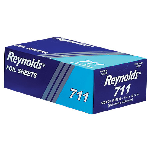 Food Service | Reynolds Wrap 000000000000000711 9 in. x 10.75 in. Pop-Up Interfolded Aluminum Foil Sheets (3000/Carton) image number 0