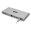 Office Electronics & Batteries | Tripp Lite U442-DOCK4-S 3.5mm Displayport HDMI RJ45 Thunderbolt 3 USB-A USB-C VGA USB Type-C Docking Station - Silver image number 0