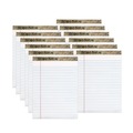 Notebooks & Pads | TOPS 74880 Second Nature 8.5 in. x 11.75 in. Sheets Wide/Legal Rule Recycled Ruled Pads - White (1-Dozen) image number 0