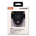 Desktop Organizers | Itek WCC-12/1172 Universal Car Holder with Wireless Fast Qi Charger, Black/Silver image number 2
