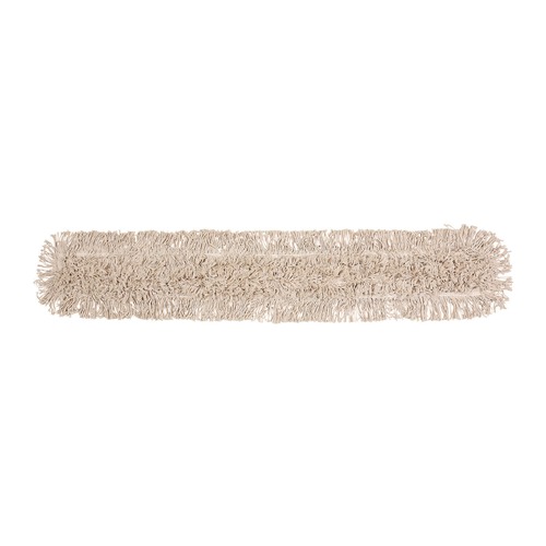 Mops | Boardwalk BWK1048 48 x 3 Cotton Dust Mop Head - White image number 0