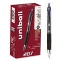 Pens | uni-ball 1790896 Signo 207 Retractable Bold 1 mm Gel Pen - Blue (1-Dozen) image number 0