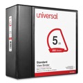 Binders | Universal UNV20998 11 in. x 8.5 in. 5 in. Capacity 3 Rings Slant-Ring View Binder - Black image number 0