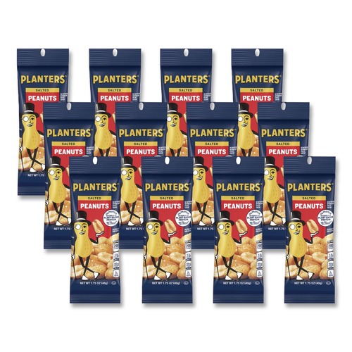 Snacks | Planters GEN77080 1.75 oz Salted Peanuts (12/Box) image number 0