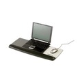 Mouse Pads & Wrist Support | 3M WR422LE 25.5 in. x 10.6 in. Antimicrobial Gel Mouse Pad/Keyboard Wrist Rest Platform - Black/Silver image number 3