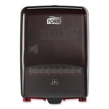 Tork 651228 12.56 in. x 10.57 in. x 18.09 in. Washstation Dispenser Red/Smoke (1/Carton)