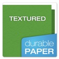File Folders | Oxford 57703 11 in. x 8.5 in. 0.5 in. Capacity Twin-Pocket Folders with 3 Fasteners - Green (25/Box) image number 4