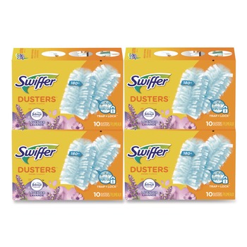 Swiffer 21461 DustLock Fiber Refill Dusters - Light Blue, Lavender Vanilla Scent (40/Carton)