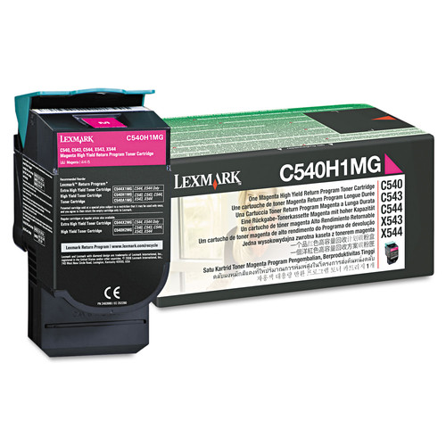 Ink & Toner | Lexmark C540H1MG 2000 Page-Yield Return Program High-Yield Toner - Magenta image number 0