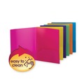 Back to School Sale | Smead 87761 11 in. x 8.5 in. 100-Sheet Capacity Poly Two-Pocket Folders - Assorted (6/Pack) image number 1