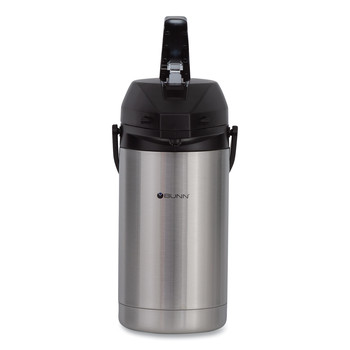 BUNN 32130.0000 3 Liter Lever Action Airpot - Stainless Steel/Black