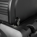 Cleaning Carts | Rubbermaid Commercial 1861427 Executive High Security 23.1 in. x 39.6 in. x 27.5 in. Janitorial Cleaning Cart - Black image number 6