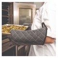 Food Service | San Jamar 800FG17-BK 17 in. WebGuard Plus Fabric Bestguard Oven Mitt - Black (1-Pair) image number 5