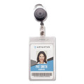 Label & Badge Holders | Advantus 91129 2.68 in. x 5 in. Vertical Resealable Badge Holder Combo Pack with 30 in. Cord Badge Reel (10/Pack) image number 2