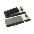 Mouse Pads & Wrist Support | 3M WR420LE 19.6 in. x 10.6 in. Antimicrobial Gel Keyboard Wrist Rest Platform - Black/Gray/Silver image number 8