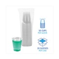 Just Launched | Boardwalk BWKTRANSCUP12CT 12 oz. Plastic Cold Cups - Translucent (1000/Carton) image number 3