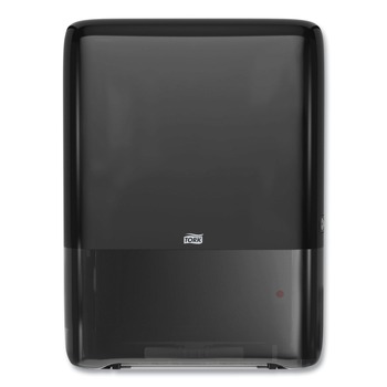 PAPER TOWEL HOLDERS | Tork 552538 PeakServe Continuous 14.44 x 3.97 x 19.3 Hand Towel Dispenser - Black