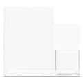 Desk Shelves | Deflecto 599401 Superior Image 13.5 in. W x 4.25 in. D x 10.88 in. H Slanted Sign Holder with Side Pocket - Clear image number 1