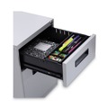 Office Filing Cabinets & Shelves | Alera ALEPABFLG 14.96 in. x 19.29 in. x 21.65 in. 2-Drawers: Box/File Legal/Letter Left or Right File Pedestal - Light Gray image number 2