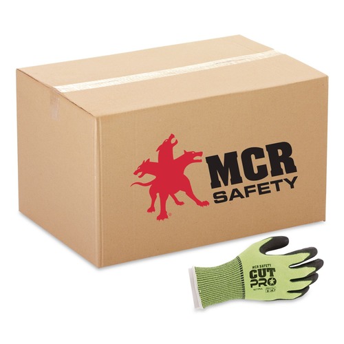 Cleaning Gloves | MCR Safety 9277PUM Cut Pro Gloves - Medium/Black/Lime (1-Dozen) image number 0