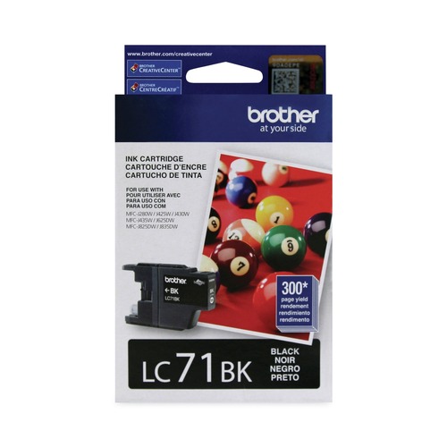 Ink & Toner | Brother LC71BK LC71BK Innobella 300 Page-Yield Ink - Black image number 0