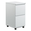 Office Filing Cabinets & Shelves | Alera ALEPBFFLG 14.96 in. x 19.29 in. x 27.75 in. 2 Legal/Letter-Size File Drawers Left or Right File Pedestal with Full-Length Pull - Light Gray image number 0