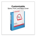 Binders | Universal UNV20723 11 in. x 8.5 in. 1.5 in. Capacity 3 Rings Slant D-Ring View Binder - Light Blue image number 6
