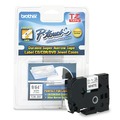 Labels | Brother P-Touch TZEN201 0.13 in. x 26.2 ft. TZ Super-Narrow Non-Laminated Tape for P-Touch Labeler - Black on White image number 0