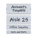 Labels | C-Line 87805 6 in. x 0.5 in. Side Load Clear Magnetic Label Holders (10/Pack) image number 4