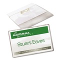 Just Launched | Avery 74549 3.5 in. x 2.25 in. Top Load Pin-Style Badge Holder with Laser/Inkjet Insert - White (100/Box) image number 1
