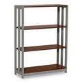 Office Desks & Workstations | Linea Italia LITTR735CH Trento Line 31.5 in. x 11.5 in. x 43.25 in. 4 Shelf Bookcase - Cherry image number 1