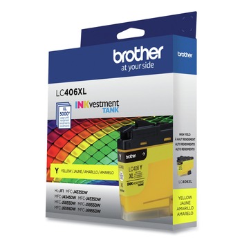 Brother LC406XLYS LC406XLYS INKvestment 5,000 Page-Yield High-Yield Ink - Yellow